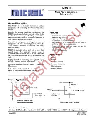 MIC845HYC5 datasheet  